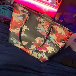 Multi color floral Kate spade tote